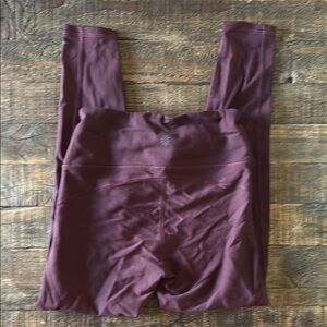 Burgandy Athleta High-Waisted Leggings